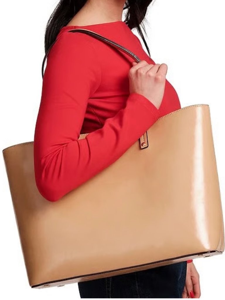 Frances Valentine Trixie Leather Tote Camel Nwt Perfect Tote Rare Find — image 3 of 4